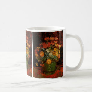 Stilleben Vas med Zinnias av Vincent van Gogh Kaffemugg