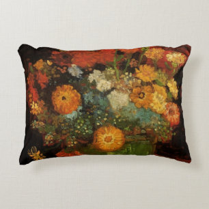Stilleben Vas med Zinnias av Vincent van Gogh Prydnadskudde