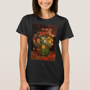 Stilleben Vas med Zinnias av Vincent van Gogh T Shirt