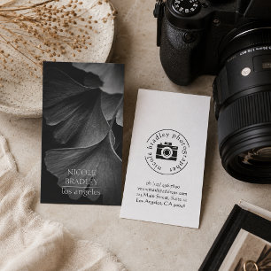 Stillebenfotografi Svart och Vitt Företag Visitkort