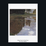 Stiller Pond i parken av Gustav Klimt Vykort<br><div class="desc">Stiller Pond i parken av Gustav Klimt.

Stiller Pond i Gustav Klimts mästerverk.

 Gustav Klimt: Österrikiska symbolmålare och en av de mest framstående medlemmarna i Seessionsrörelsen i Wien. Hans stora verk omfattar målningar,  mord,  skisser och andra konstföremål.</div>