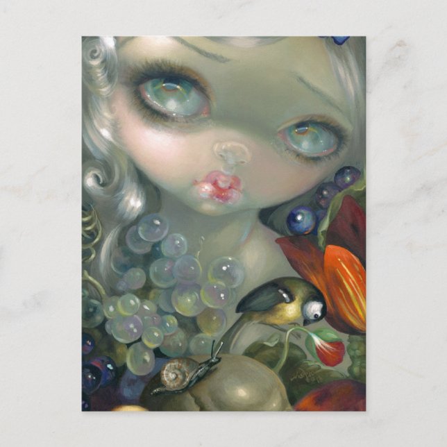 "Stilleven I: Slak en Schedel’ vykort (Framsida)