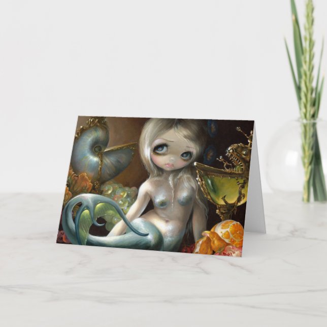 "Stilleven II:  Zeemeermin" hälsningkort Kort (Framsida)