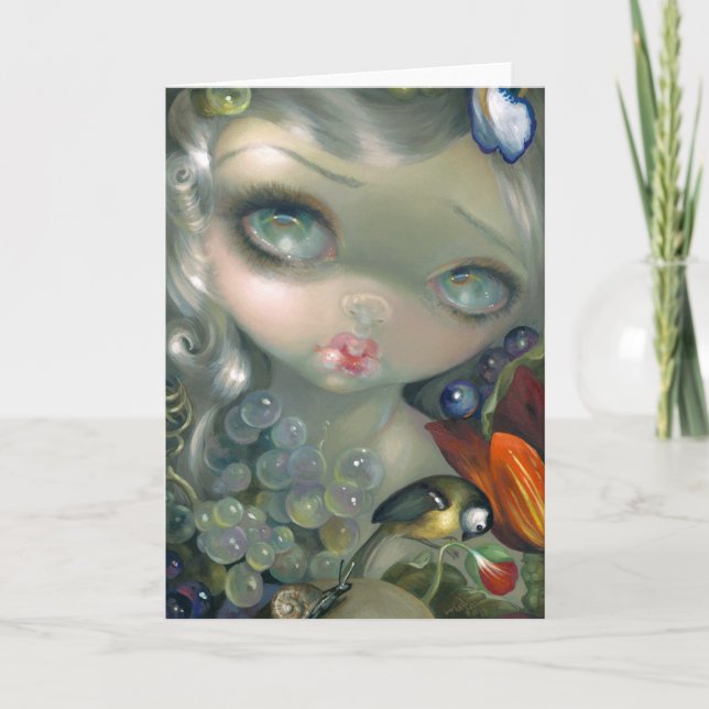 "Stilleven mig: Slak hälsningkort för en Schedel" Kort (Framsida)