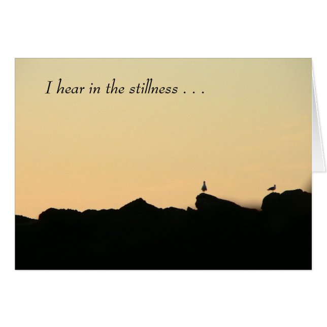 Stillghetskort Hälsningskort (Framsidan Horizontal)