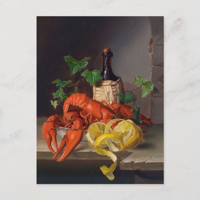 Stillleben mit Hummer av Anonymous Vykort (Framsida)