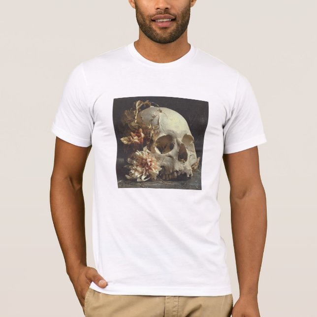 Stillness Earned – Gothic Fine Art T Shirt (Framsida)
