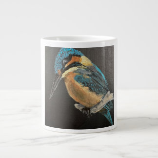 Stillness in Blue- Kingfisher Fine Art Mug Jumbo Mugg