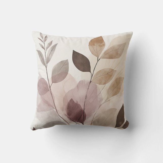 Stillness in Motion Warm Minimalist Design Kudde (Baksida)