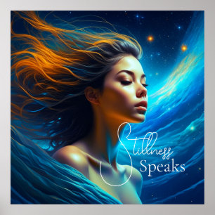 Stillness Speaks   Meditation Celestial Art Poster