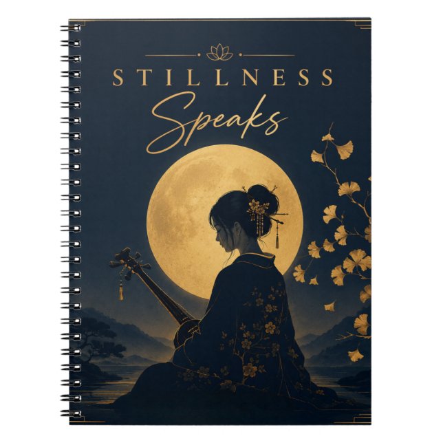 Stillness talar | Mindfulness-anteckningsbok  Anteckningsbok (Framsidan)