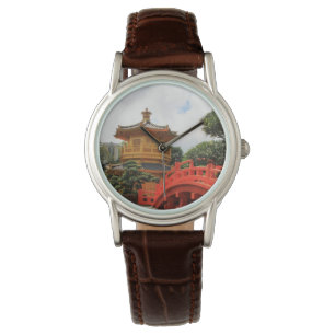 Stillsam landskapklocka armbandsur