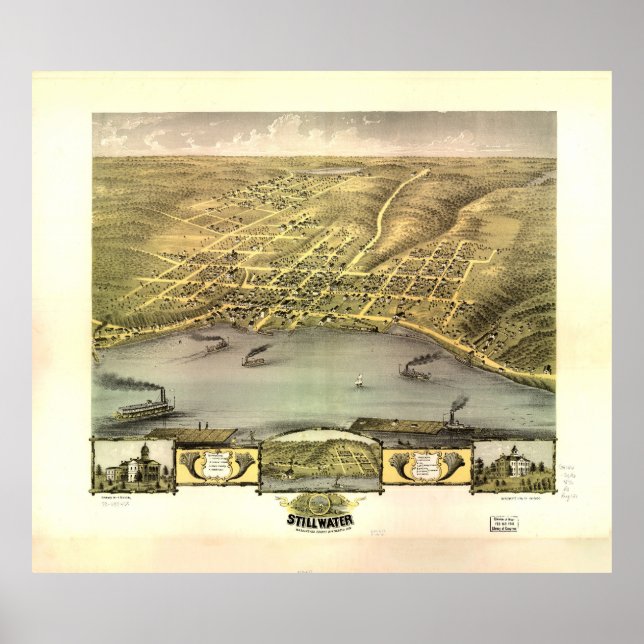 Stillwater, Minnesota (1870) Poster (Framsidan)
