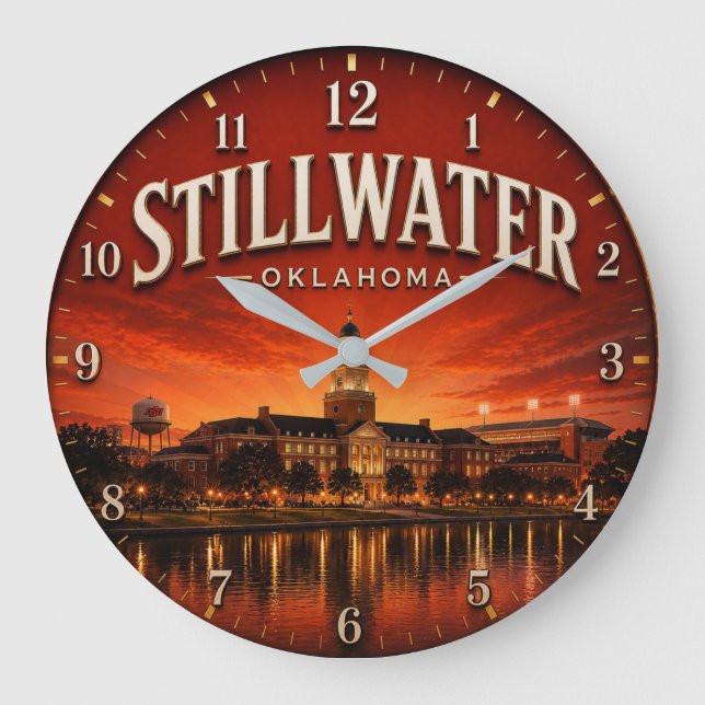 Stillwater Oklahoma college town  Stor Klocka (Framsida)
