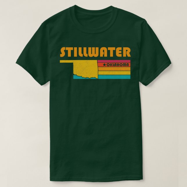 Stillwater Oklahoma Vintage Distress Souvenir T Shirt (Design framsida)