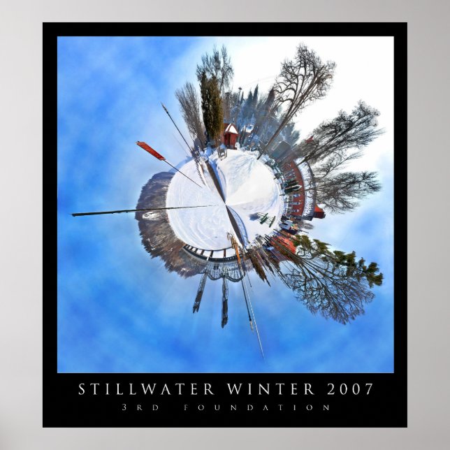 Stillwater Winter Polar Panoramic Poster (Framsidan)