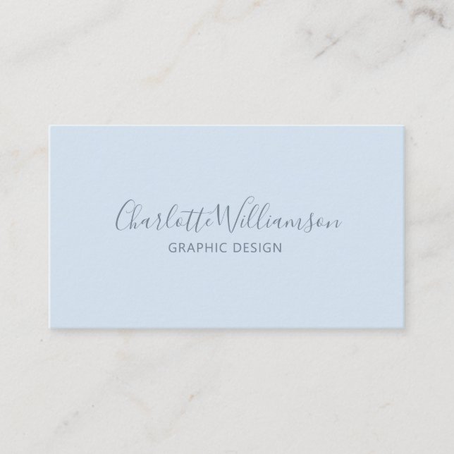 Stilren Chic Elegant Monogram Minimalistisk Mjuk B Visitkort (Framsida)