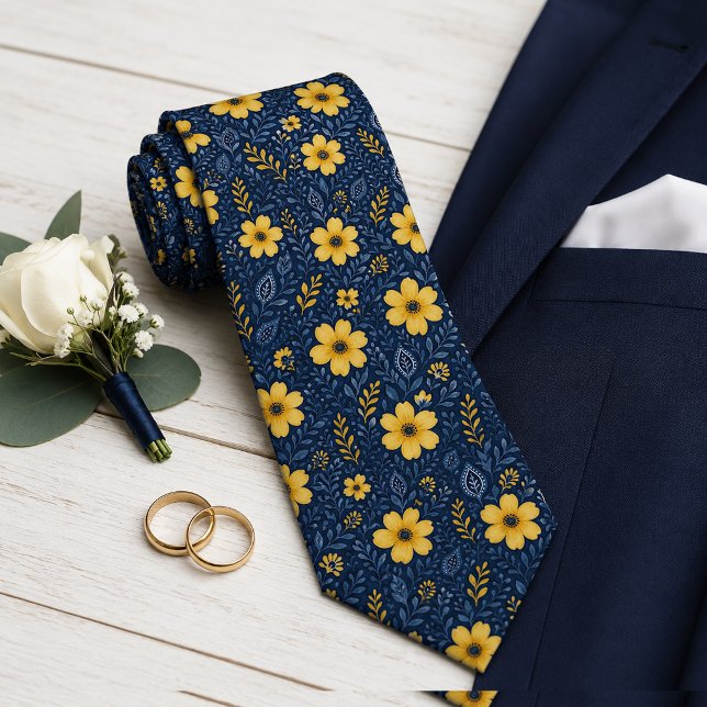Stilren Klassisk Medelhavs Floral Konst Mönster Slips (Skapare uppladdad)
