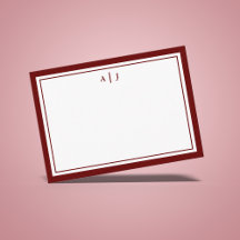 Stilren minimalistisk kanelros monogram