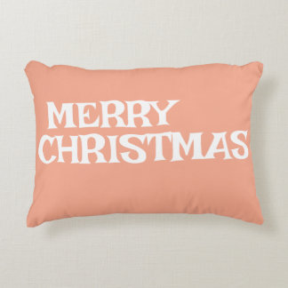 STILREN MODERN ELEGANT GOD JUL FERSKENFÄRG PRYDNADSKUDDE