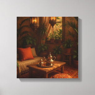 stilren morockansk boho canvastryck