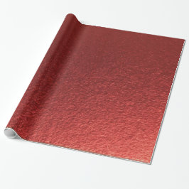 Stilrent Enkel Metallisk Inspirerad Röd Presentpapper