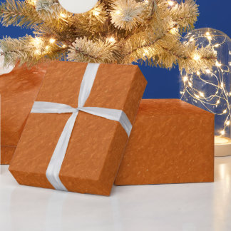 Stilrent Enkelt Metalliskt Inspirerat Orange Presentpapper