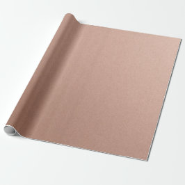 Stilrent Enkelt Metalliskt Inspirerat Roséguld Presentpapper