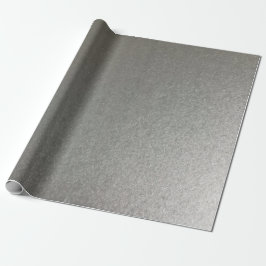 Stilrent Enkelt Metalliskt Inspirerat Silver Presentpapper