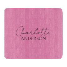 Stilrent minimalistiskt monogramnamn rosa