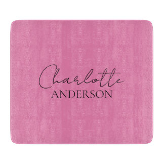 Stilrent minimalistiskt monogramnamn rosa