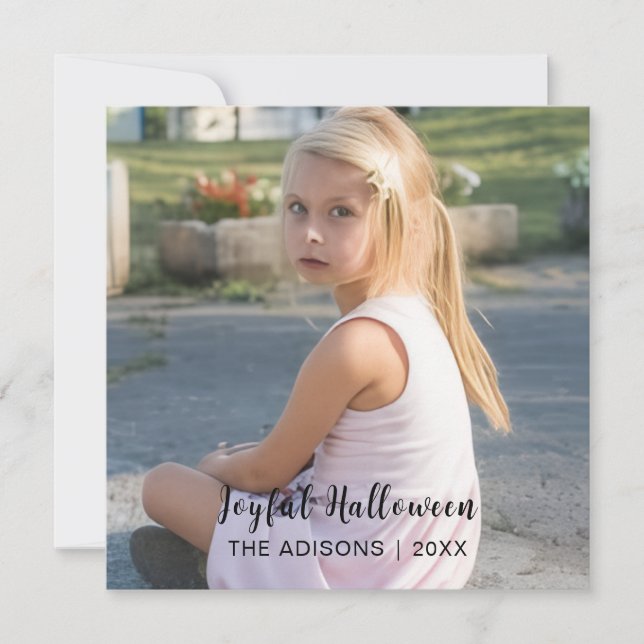 Stilrent modernt manus Halloween-foto firande  (Framsida)