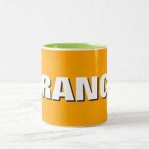 Stilrent orange mugg, perfekt present till kaffefa