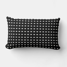 Stilrent svart vitt chic geometriskt mönster lumbarkudde
