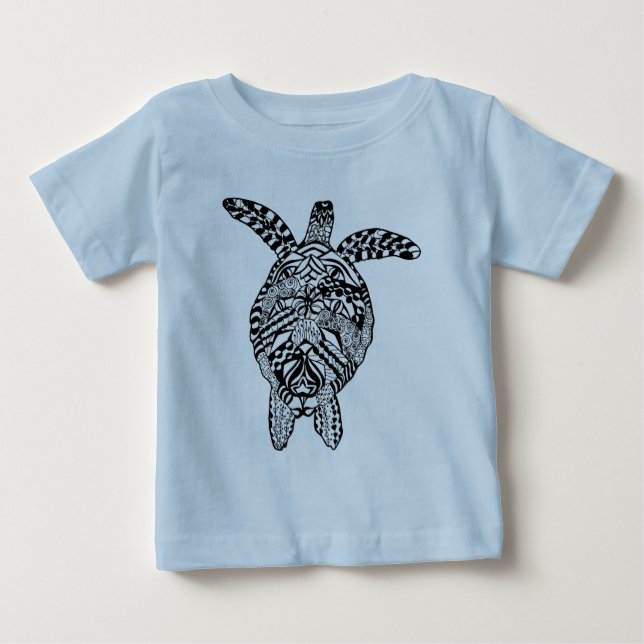 Stilsköldpadda Tee Shirt (Framsida)