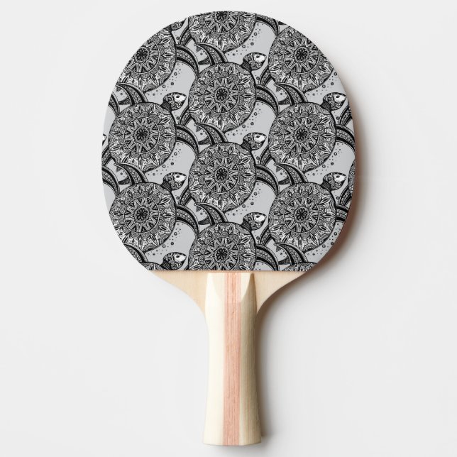 Stilsköldpaddamönster Pingisracket (Framsidan)