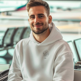Stilt Elegant Bolagsskyddad Logotyp Hoodie