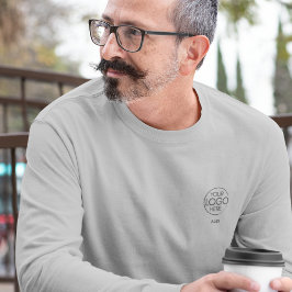 Stilt Elegant Företag Branded Logotyp Long-Sleeve T Shirt
