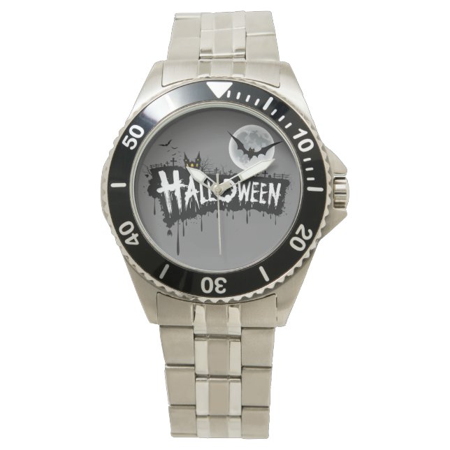 Stilt retoky: Halloween Stainless Steel Armbandsur (Framsida)
