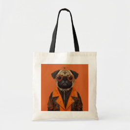 Stilt Spooky Pug Tote Bag Tygkasse
