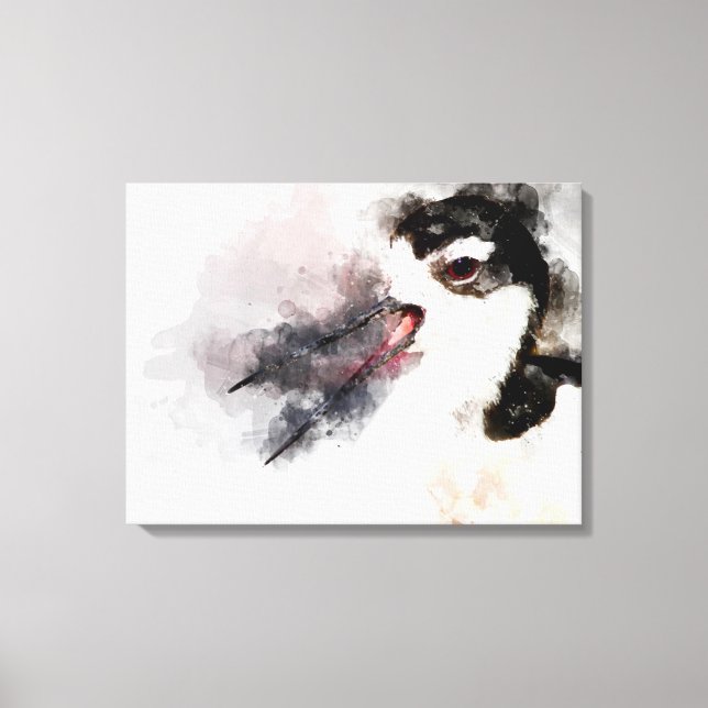 Stilt, vattenfärg canvastryck (Framsida)