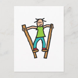 Stilt Walking Vykort