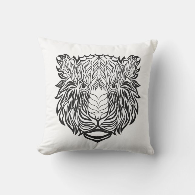 Stiltigerhuvud Kudde (Framsida)