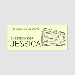 Stilton Blue Bleu Cheese Shop Cheesemonger Wedge Namnbricka
