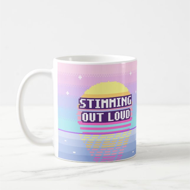 Stimmande högt Neurodivergent Pixel-mugg Kaffemugg (Vänster)