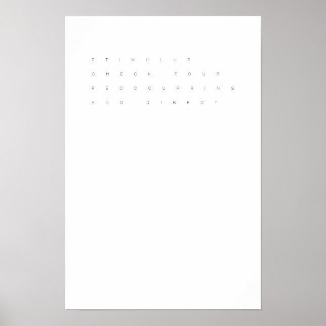 stimulanskontroll fyra återkommande och direkt pos poster (Framsidan)