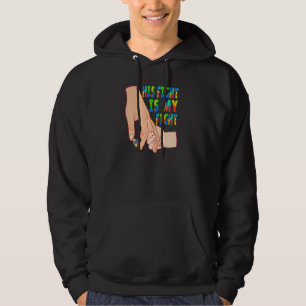 Stimulansmedvetandet om hans kamp är min kamp som hoodie