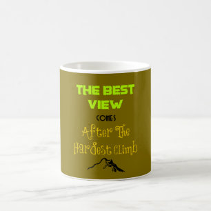 Stimulerande citattypgrafi kaffemugg