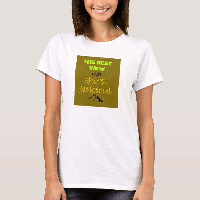 Stimulerande citattypgrafi tee shirt (Framsida)