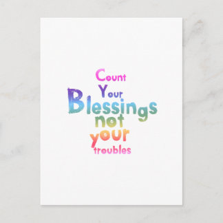 Stimulerande meddelanden för ljusare dagar vykort